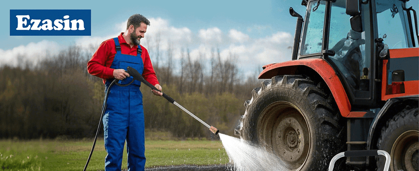 Gas Pressure Washer 3500 PSI, 2.3 GPM Heavy Duty High Power Washer,209CC 7HP Engine with 25Ft Pressure Hose, Axial Aluminum Pump, Soap Tank, 4 Quick Connect Nozzle (Blue)