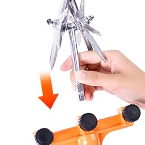 Rotary Cultivator Garden Rotary Tiller Adjustable Stainless Steel Poles Hand Tiller for Soil Mixing or Reseeding Grass Lawn Tiller Total Length 57 Inch