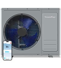 Electric Pool Heater for Inground Pool 30000 BTU Swimming Pool Heater Pump Above Ground Pool Heater 120V 8000 Gallon Heating or Cooling WiFi Control Schedule