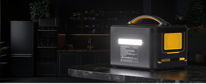 VTOMAN Jump 1500X Portable Power Station 1500W (3000W Peak), 828Wh LiFePO4 (LFP) Battery Powered Generator with Expandable Capacity, 3x Pure Sine Wave 1500W AC Outlets, 2xPD 100W, 3x Regulated 12V DC