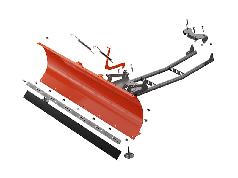 48" Snow Plow Blade Adjustable 0/15/30 Degrees- Heavy-Duty Plow Universal for ATVs, UTVs, and Lawn Tractors – Durable Steel Construction, Easy Mounting, Perfect for Driveway & Sidewalk Clearing