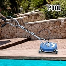 Pressure Washer Surface Cleaner 20'', 4500PSI Power Washer Surface Cleaner Attachment with Wheels, Pressure Washer Accessory for Driveway Sidewalk Curb Deck Patio Cleaning, 3/8'' Quick-Connect