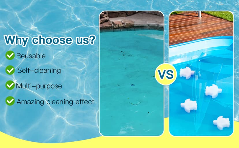 18/24 Pack Pool Oil Absorbing Scum Sponge, Hot Tub Scum Absorber, Hot Tub Accessories for Swimming Pool and Spa