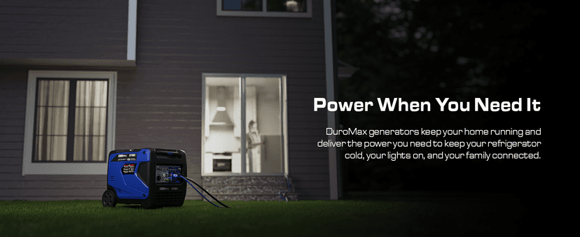 DuroMax XP7000iH 7,000-Watt Dual Fuel Portable Digital Inverter Generator - Gas & Propane, Remote Electric Start, RV & Emergency Ready