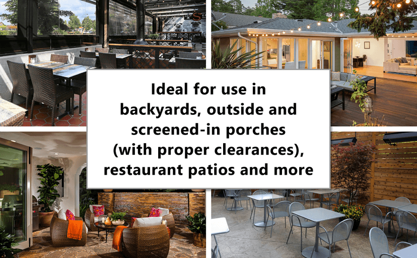 Outdoor Natural Gas Patio Heater, 45,000 BTU, XL-Series, Propane Heater, Anti-Tilt Safety Shut-Off, Portable Heater, Includes Drink Table & Wheels, Residential & Commercial Matte Mocha 89" Tall