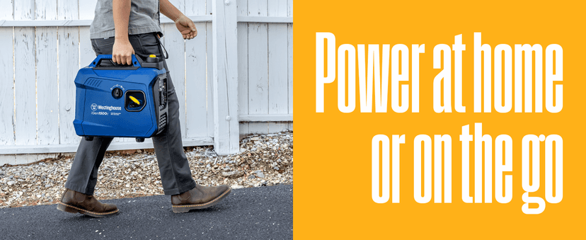 Westinghouse 1500 Peak Watt Super Quiet & Lightweight Portable Inverter Generator, Gas Powered, CO Sensor, Parallel Capable, Long Run Time,Blue