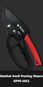 gonicc 8" Professional Sharp Bypass Pruning Shears (GPPS-1002), Tree Trimmers Secateurs,Hand Pruner, Garden Shears,Clippers For The Garden, Bonsai Scissors, Loppers