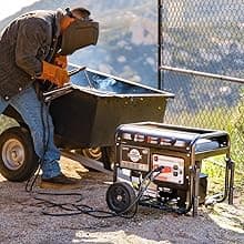 TOMAHAWK Welder Generator Stick Welder Engine Driven 120 Amp 7 HP Gasoline Portable 2,200 Watt Quiet Inverter Generator Engine
