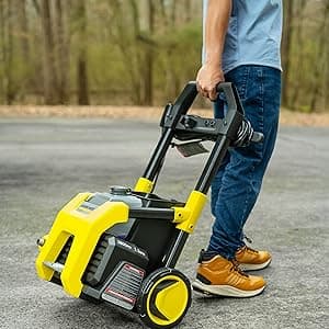 Kärcher Pressure Washer K1800PS, Max 2250 PSI, 3 Spray Nozzles, Detergent Tank, For Cars, Driveways, Siding, Patios, 1.46 max. GPM