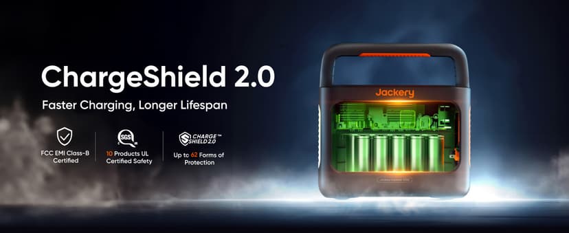 Jackery Solar Generator 1000 v2 with 200W Solar Panel(2024 New),1070Wh Portable Power Station LiFePO4 Battery,1500W AC/100W USB-C Output, 1Hr Fast Charge for Outdoor,Off-Grid Living,RV,Emergency