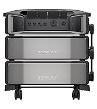 EF ECOFLOW DELTA Pro Ultra with Smart Home Panel, 6000Wh Power Station, 120/240V 7200W AC Output, Lifepo4 Home Battery Backup Expandable to 90kWh, 2H to Full Charge, Solar Generator for Home Use, RV