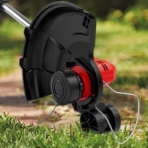 Cordless String Trimmer, Electric Weed Wacker, Weed Eater Battery Powered, 20V/2.0Ah Battery Operated, Charger, Stringless Grass Trimmer/Lawn Edger/Brush Cutter for Lawn Yard Garden