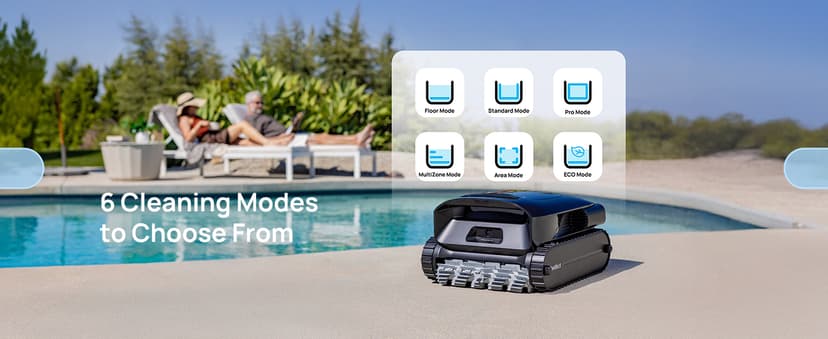 Beatbot AquaSense 2 Pro Cordless Robotic Pool Cleaner, Unmatched 5-in-1 Cleaning, Surface Parking, Pool Skimmer with APP Control, Water Clarification, for Pools up to 3,875 Sq.ft– Obsidian