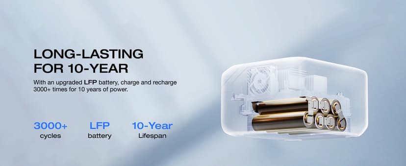 EF ECOFLOW Portable Power Station RIVER 3, 245Wh LiFePO4 Battery Power Station, 300W Up to 600W AC Output, <20 MS UPS & <30 dB, 1Hr Fast Charging Solar Generator for Outdoor/Camping/Home Use