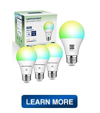 Smart Light Bulbs 75W Equivalent, 1100LM 12W RGBCW BR30 E26 Recessed Flood Light Bulb Compatible with Alexa/Google Assistant/Smart Life, No Hub Required, 2.4G WiFi, ETL Listed, 4PCS