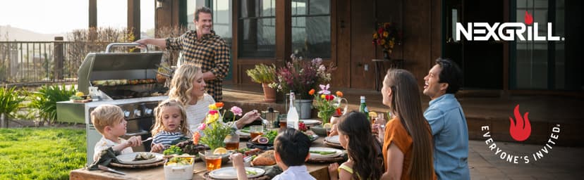 Nexgrill Premium 29" Charcoal Grill with Side Shelf, 552 SQ In Cooking Space, Adjustable Charcoal Tray, Chimney Air Vent, Warming Rack, Barrel Smoker Grill for Camping, Picnics, and More - 810-0029C