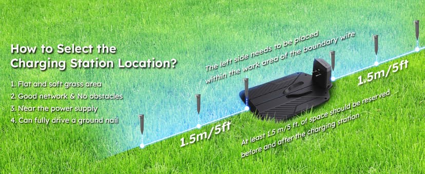 Robot Lawn Mower with Max 180m Stable Boundary Wire - Recommended 550㎡, Max 900㎡, 300% Higher Efficiency of Grid-Shaped Mowing Path, Automatic Robotic Lawn Mower with Auto Mapping & Recharge