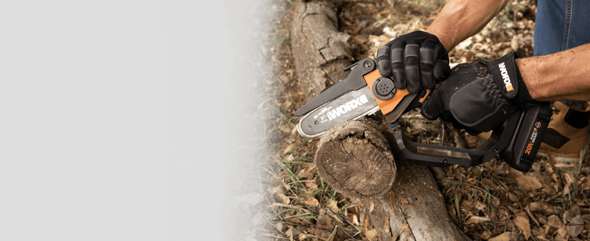 WORX WG324.9 20V Power Share 5” Cordless Pruning Saw, Bare Tool Only, Black and Orange