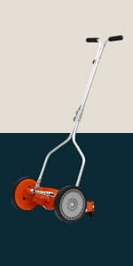 American Lawn Mower Company 1815-18 18-Inch 5-Blade Push Reel Lawn Mower, 18-Inch, 5-Blade, Black