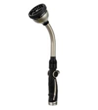 RESTMO 36” Long Watering Wand, Metal Garden Hose Wand with 180° Swivel Head and 10 Spray Patterns, 3ft Heavy Duty Hose Nozzle Sprayer with Thumb Flow Control, Ideal to Water Hanging Baskets, Shrubs