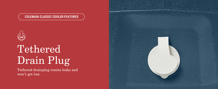 Coleman Classic Series Insulated Portable Wheeled Cooler, Leak-Resistant Outdoor Hard Cooler Keeps Ice up to 5 Days, 100-Quart