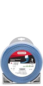 Oregon 21-380 Gatorline 1-Pound Round String Trimmer Line, .080-inches x 413-feet – Fits Most Weed Whacker Types