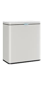 Stainless Steel Hanging Trash Can with Lid and Inner Bucket, 1 Gallon Kitchen Compost Bin for Counter Top, Under Sink or Wall Mount, Small Garbage Can for Cupboard/Bathroom/Bedroom/RV