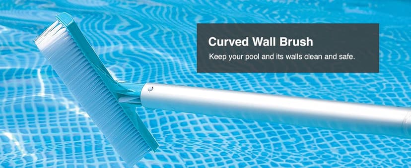 Intex Deluxe Automatic Surface Skimmer Bundled with Maintenance Kit w/ Vacuum & Pole, Swimming Pool Cleaning Tools for Above Ground and InGround Pools