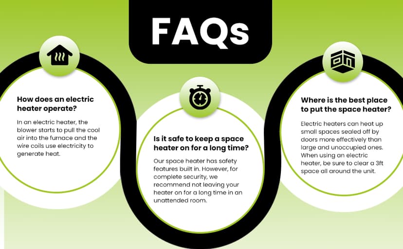 Indoor & Outdoor 1500W Electric Infrared Patio Heater, Waterproof & Tip-Over Protection, Perfect for Garden, Balcony