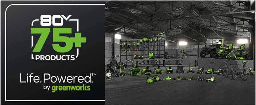 Greenworks 80V 700 CFM Cordless Leaf Blower - Commercial-Grade Power, 45-Min Rapid Charger for Wet Leaves & Heavy Debris (Includes 2.5Ah Battery)