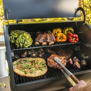 Traeger Ironwood 885 Wood Pellet Grill and Smoker, WiFi Pellet Smoker Grill with Super Smoke Mode, D2 Controller, Large 885 sq. in. Cooking Area, Outdoor BBQ Electric Pellet Smoker, TFB89BLFC