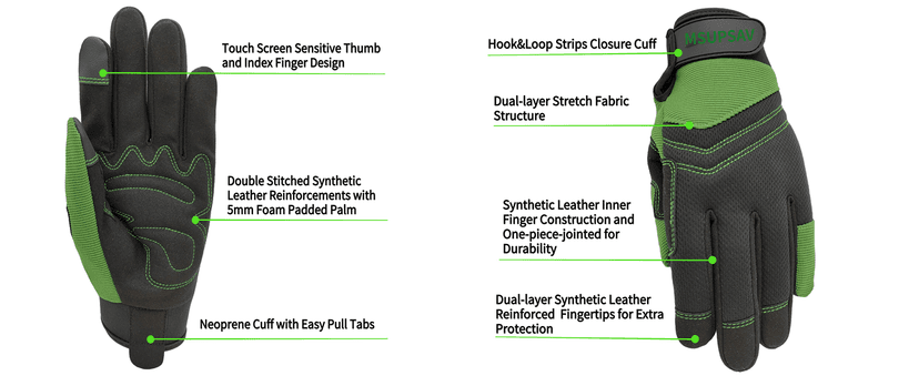 Thorn Proof&Puncture Resistant Gardening Gloves with Grip,Garden Gloves for Women, Leather Work Gloves,Gifts