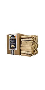 Oak Smoking Wood Chunks Add Smoke Flavor to Food Cooked on Grills Smokers and Most Outdoor Cookers; Naturally Cured USA Hardwood Pieces in 8-12 Pound Box, 800 Cubic Inches