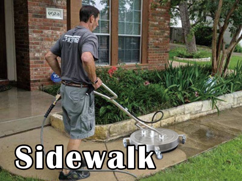 janz 24'' Pressure Washer Surface Cleaner with 4 Wheels,Dual Handle,Stainless Steel Housing, 4 Replacement Nozzle Cores and 2 Hose Adapters,Ideal for Driveways, Sidewalks,Patios,Decks Cleaning