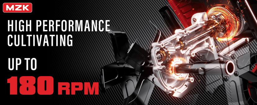 MZK 40V 12-inch Cordless Garden Tiller, Battery Powered Garden Cultivator, 2 * 4.0Ah Battery and Fast Charger Included