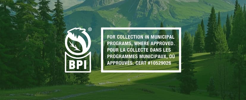 SUPERBIO 1.6 Gallon Handle Tie Compostable Food Scrap Bags For Counter Top Compost Bin, Small Compost Bags, 50 Count, 6 Liter, BPI & OK compost INDUSTRIAL Certified