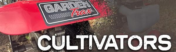 GardenTrax Mini Tiller Cultivator Powerful 33cc 2-Cycle Engine