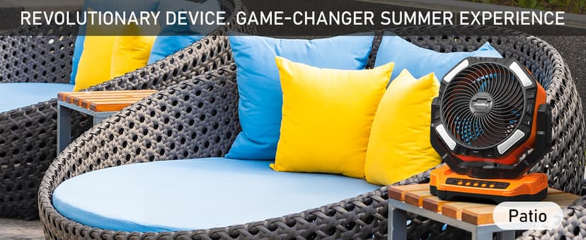 40000mAh Battery Operated Camping Fan, Rechargeable High Velocity Floor Fan, Auto Oscillation Remote Control Timer - Cordless Outdoor Fan for Car Travel RV Camp Garage Patio Hurricane Emergency