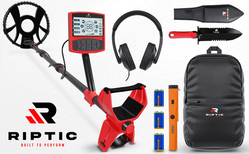 Metal Detector for Adults with Pin Pointer - Waterproof Metal Detector, Pinpointer with 5 Modes, Headphones, Bag, Dagger,Adults Professional, Beach, ip68 Coil,Gold Detector