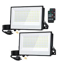 Onforu 60W LED Dusk to Dawn Outdoor Lighting, 6000LM Exterior Flood Light, IP65 Waterproof Outdoor 3 Adjustable Heads Photocell Security Lights Fixture, 6500K Floodlights for Garage, Patio, Yard