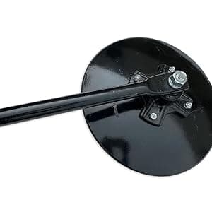 Heavy Hitch Multi-Purpose Disc Cultivator Garden Bedder 3-Point Attachment with S-Tines and Row Maker Insert Powdercoated in Orange | USA Made for Compact/Sub-Compact Tractors