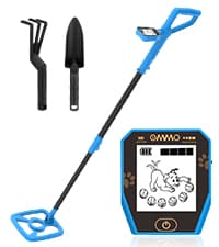 OMMO Metal Detector, Adjustable 27.5”-37.8” Metal Detector for Kids with Intuitive LCD Display, Lightweight Kids Metal Detectors with 6” Search Coil for Exploration Hiking