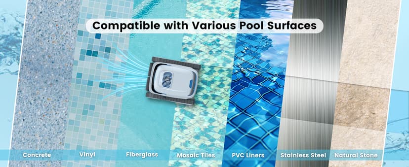 AIRROBO Pool Vacuum for Inground Pools, Smart Navigation Pool Cleaner Robot, Wall Climbing Pool Cleaner, Cleans Pool Floors, Walls & Waterline, 120 Min Run Time, for Above Ground & Inground Pools