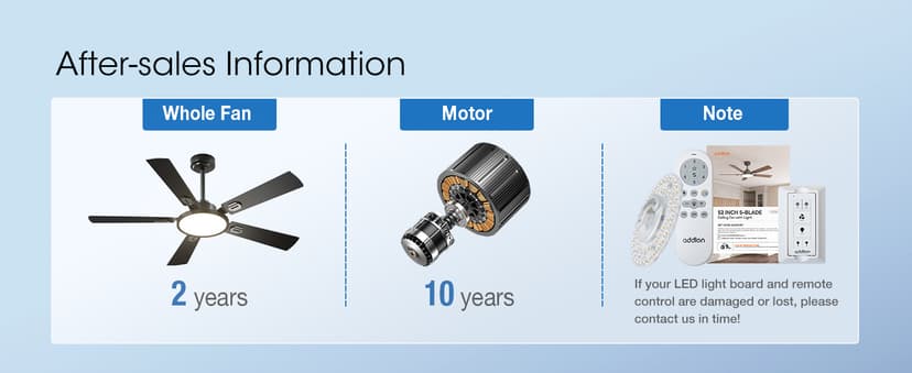 addlon Ceiling Fans with Lights, 52 inch Black Ceiling fan with Light and Remote Control, Reversible, 3CCT, Dimmable, Noiseless, Ceiling Fan for Bedroom, Farmhouse, living room, Indoor/Outdoor Use