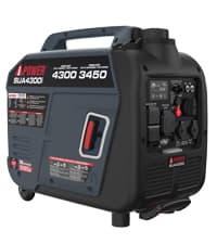 A-iPower 7600W Dual Fuel Portable Inverter Generator, Electric Start RV Ready, EPA & CARB Compliant CO Sensor, With Telescopic Handle For Backup Home Use, Tailgating & Camping (SUA7600iED)
