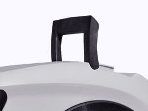 SUNPOW Retractable Garden Hose Reel 1/2 Inch x 33ft - Wall Mounted Hose Reel with 3/4 Inch Brass Fittings & 10-Pattern Nozzle - Auto Rewind System, Any Length Lock, 180° Swivel Bracket