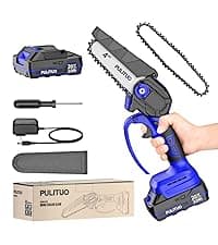 Mini Chainsaw Cordless, 6 Inch Electric Chainsaw Small Chainsaw Battery Powered, Yard Tools Garden Gifts for Men Dad Husband, Hand Saw for Branches Wood Cutting Pruning (Green)
