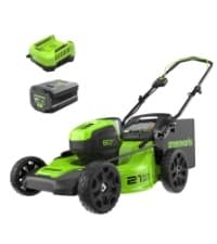 Greenworks 80V 21" Brushless Cordless (Push) Lawn Mower (75+ Compatible Tools), 4.0Ah Battery and 60 Minute Rapid Charger Included