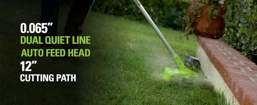 Greenworks 40V Cordless String Trimmer + Leaf Blower Combo Kit, 2.0Ah Battery and Charger Included