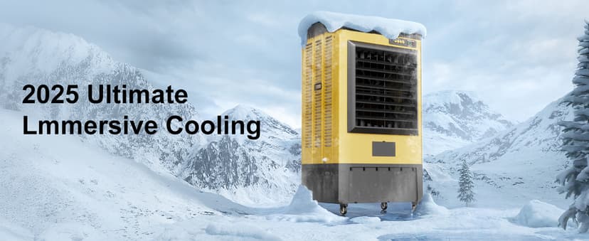 Swamp Cooler, 6500 CFM Evaporative Air Cooler, 19 Gal Water Tank Outdoor Air Conditioner, 3 Speed,5 Ice Boxes,Suitable for Indoor & Outdoor Garage,Patio,courtyard,factory workshop,50inch